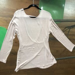 Light Pink, Criss-across Back, Blouse